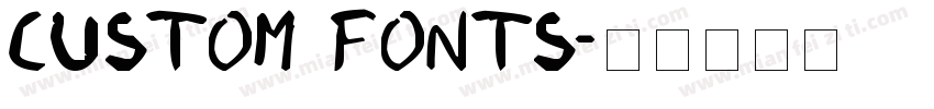 Custom Fonts字体转换